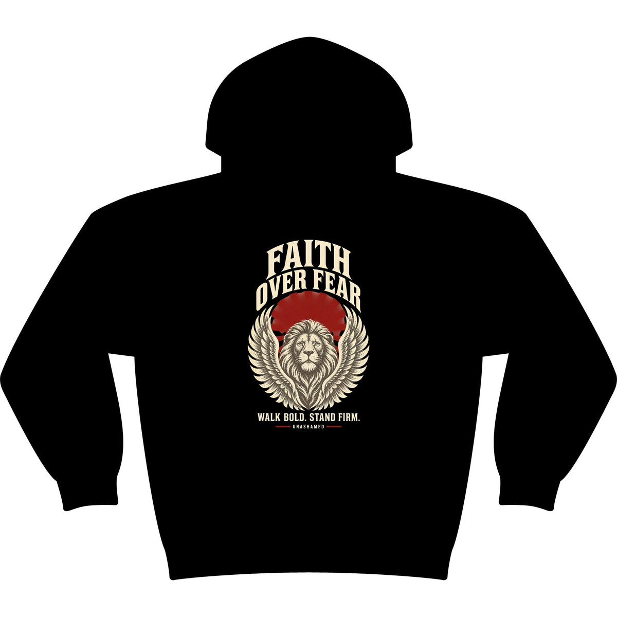 Unashamed Vintage Hoodie — Cross & Sword Retro Pullover